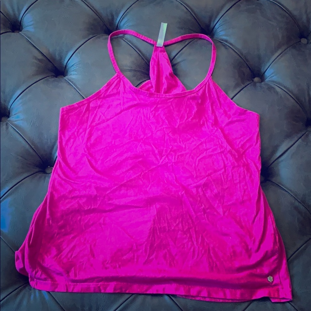 Fabletics Magenta Flowy Tank